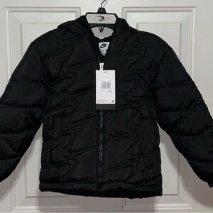Nike Kids Black Quilted Puffer Jacket